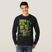T-shirt Happy St Patricks Day St Pat Rex Rex Shamrock C (Devant entier)