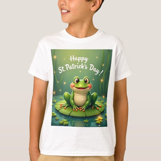 T-shirt Happy St. Patrick's Frog (Devant)