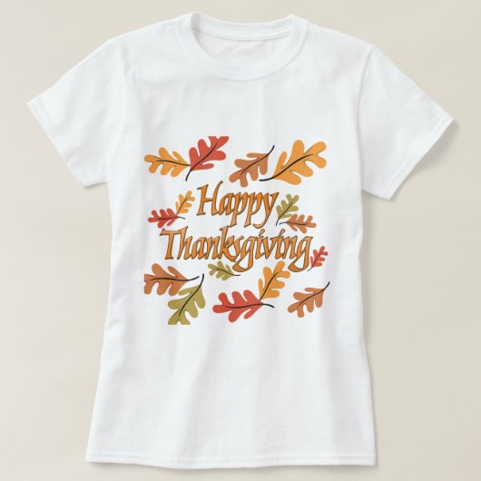 T-shirt Happy Thanksgiving (Design devant)