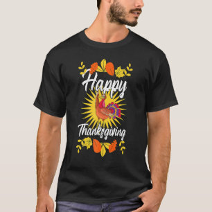 T-shirt Happy Thanksgiving And Turkey Day Costume For Boys