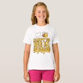 T-shirt Happy to Bee in 1st Grade – Cute Bee Back to Schoo (Devant entier)