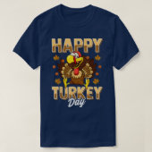 T-shirt Happy Turkey Day Thanksgiving Day Holiday Gift (Design devant)