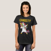 T-shirt Happy Unicorn - Christy Name (Devant entier)