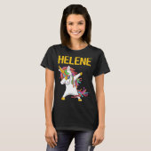 T-shirt Happy Unicorn - Helene Name (Devant entier)