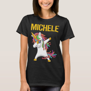 T-shirt Happy Unicorn - Michele Name