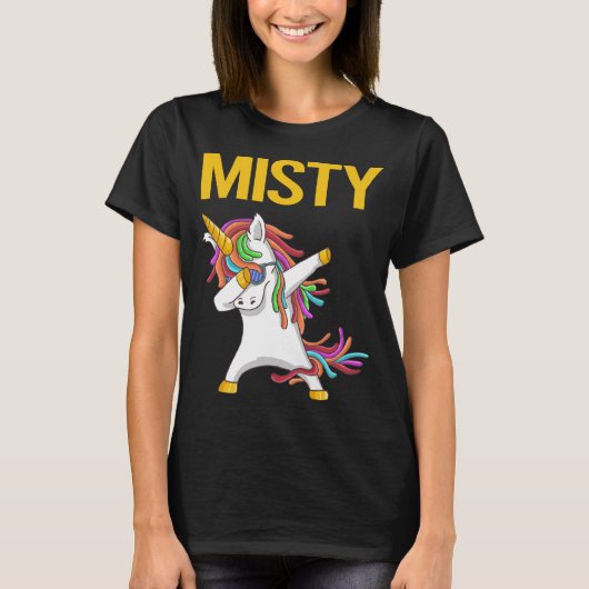 T-shirt Happy Unicorn - Misty Name (Devant)