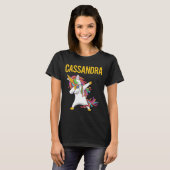 T-shirt Happy Unicorn - Nom Cassandra (Devant entier)