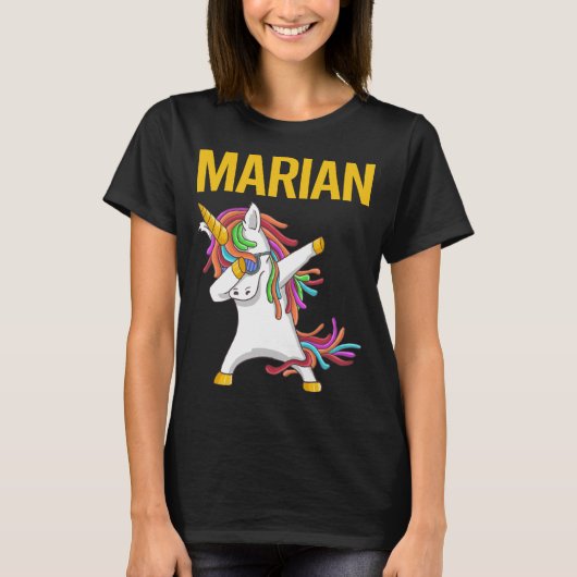 T-shirt Happy Unicorn - Nom marial (Devant)