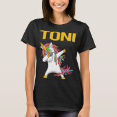 T-shirt Happy Unicorn - Nom Toni (Devant)