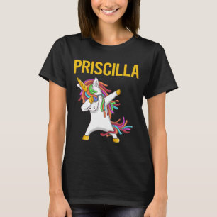 T-shirt Happy Unicorn - Priscilla Name