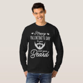 T-shirt Happy Valentine Beard (Devant entier)