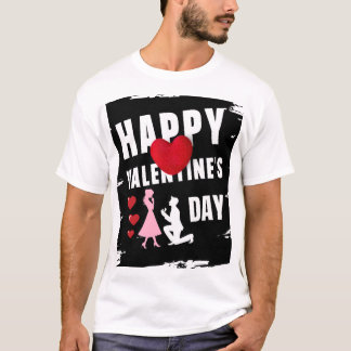 T-shirt Happy Valentine’s Day Matching Couples Outfit Tee