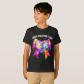 T-shirt Happy Valentine's Day Coquette Disco Ball Heart Gi (Devant entier)