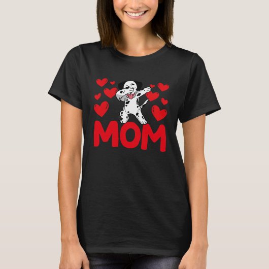 T-shirt Happy Valentine's Day Dalmatian Mom Mothers Day Va (Devant)