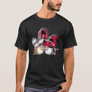 T-shirt happy Valentine's Day Love cobaye rouge buffle