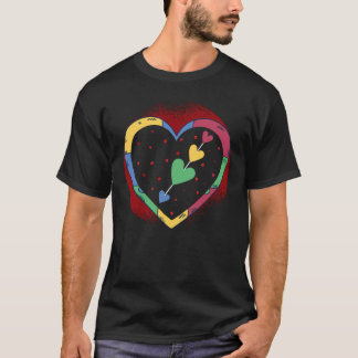 T-shirt Happy Valentines Day Love Cute Colorful Cool