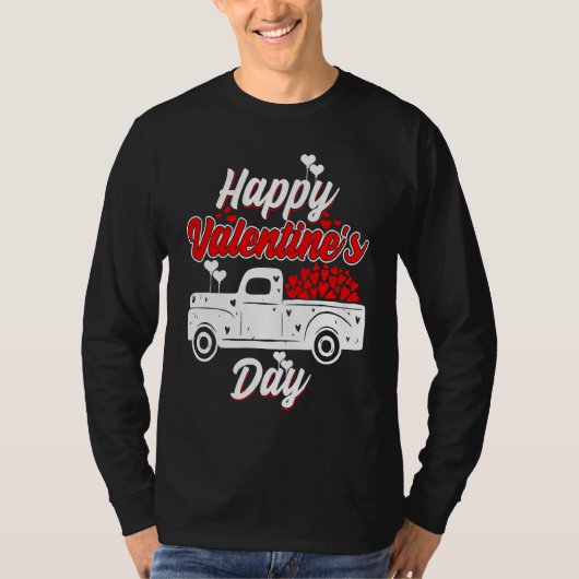 T-shirt Happy Valentine's Day Roses Date Night Flowers Lov (Devant)