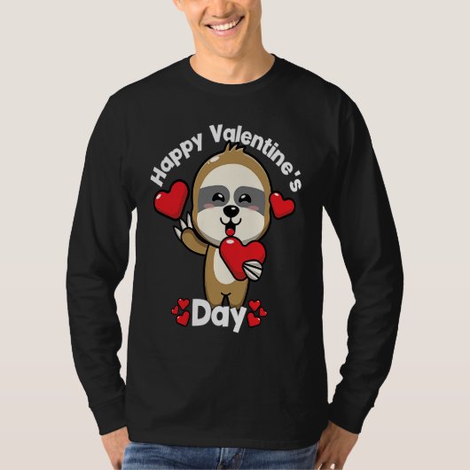 T-shirt Happy Valentine's Day Roses Date Night Flowers Lov (Devant)
