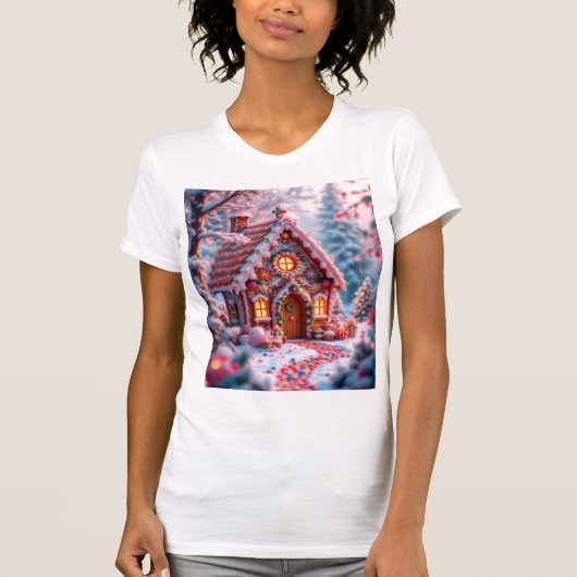 T-shirt Happy winter with Christmas  (Devant)