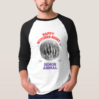 T-shirt happy witches night demon animal