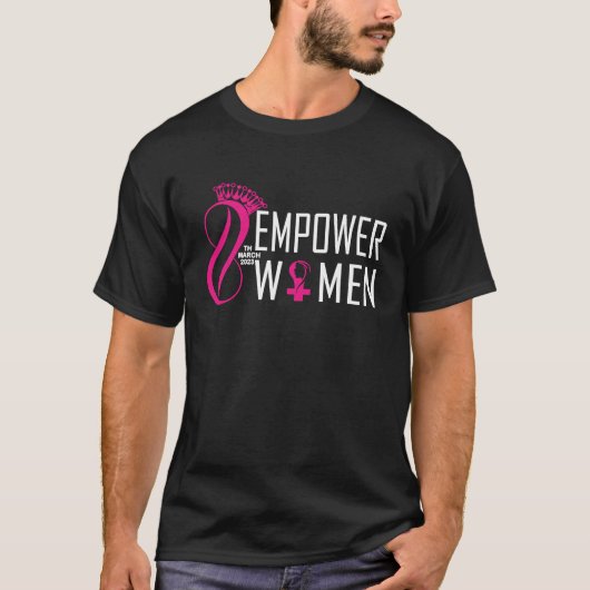 T-shirt Happy Women's Day 8 March international women's da (Devant)
