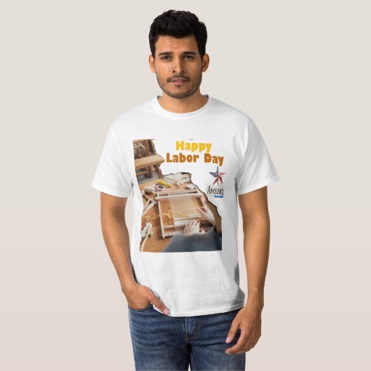 t-shirt happy work day usa (Devant entier)