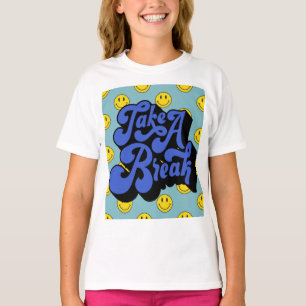 T-shirt Happycore Smiley Face - prenez une pause