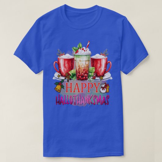 T-shirt happyhallothanksmas 2 (Design devant)