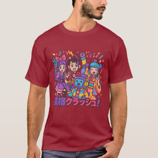 T-shirt Harajuku Fusion Squad – Choc de styles, unité fort
