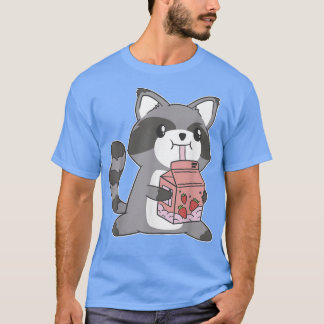 T-shirt Harajuku Japon Anime Cute Kawaii Japonais Raccoon