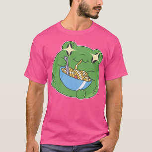T-shirt Harajuku Kawaii Ramen Japonais Cute Frog Anime Man