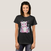 T-shirt Harajuku Panda Et Nu Goth Bear Pour L'Horreur Mign (Devant entier)