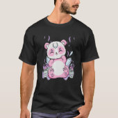 T-shirt Harajuku Panda Et Nu Goth Bear Pour L'Horreur Mign (Devant)