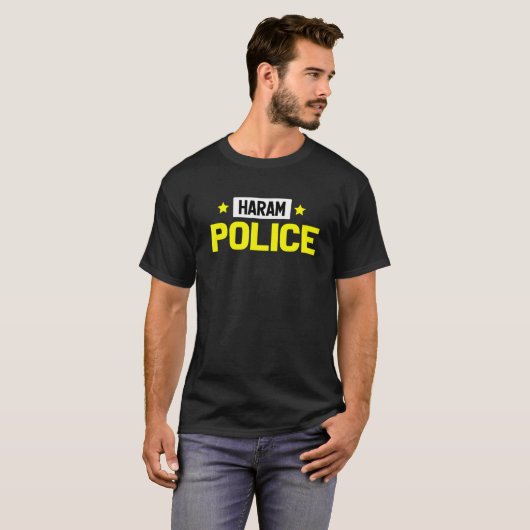 T-shirt Haram Police Islam musulman (Devant entier)