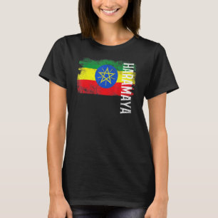 T-shirt Haramaya Ethiopie Drapeau Pour Ethiopiens Hommes F