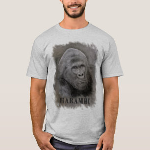 T-shirt Harambe (dessin de graphite) - grande taille
