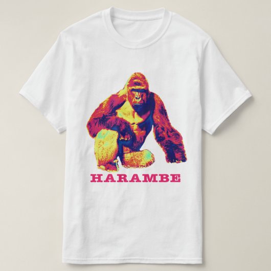T-shirt Harambe Gorilla (Design devant)