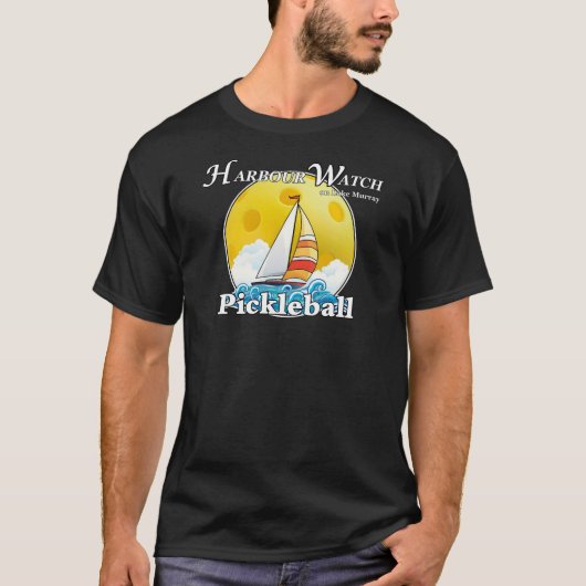 T-shirt Harbour Watch sur le lac Murray Pickleball Yellow  (Devant)