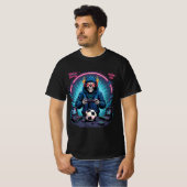 T-shirt Hardcore Beyond Limit – Retro Skull Gamer Tee (Devant entier)