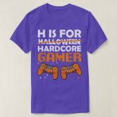 T-shirt Hardcore Gamer Lazy Halloween Costume Videogame Co (Design devant)