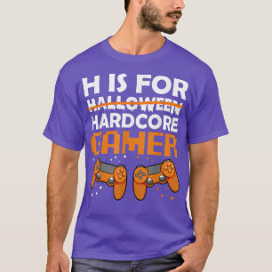 T-shirt Hardcore Gamer Lazy Halloween Costume Videogame Co