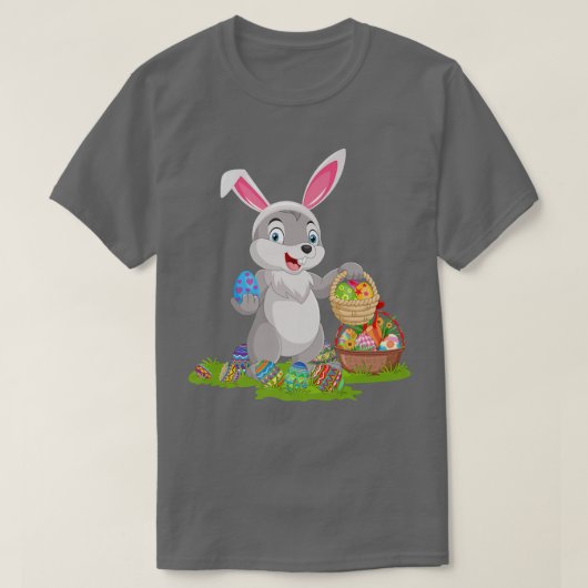 T-shirt Hare Easter Egg Hunting Bunny Hare Easter Sunday  (Design devant)