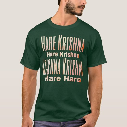 T-shirt Hare Krishna Krishna citation ami (Devant)