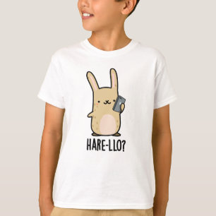 T-shirt Hare-Lo Il Funny Hare Rabbit Pun