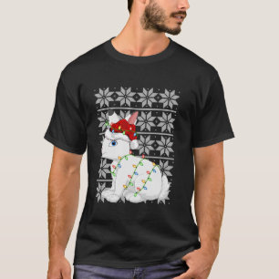 T-shirt Hare Xmas Éclairage Père Noël laide Sweater Style