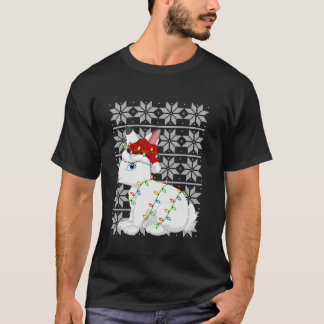 T-shirt Hare Xmas Éclairage Père Noël laide Sweater Style