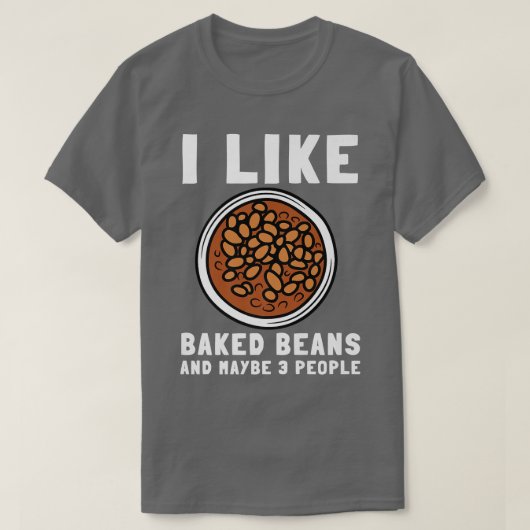 T-shirt Haricots Cuits Haricots En Canne Et Végétarien Vég (Design devant)