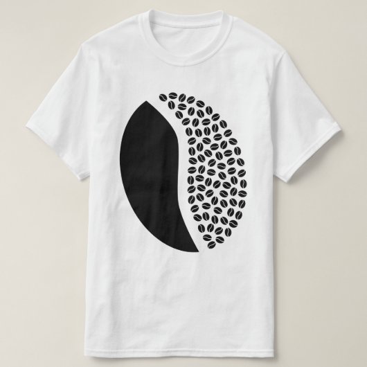 T-shirt haricots de café (Design devant)