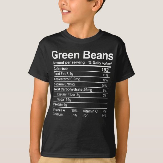 T-shirt haricots verts (Devant)