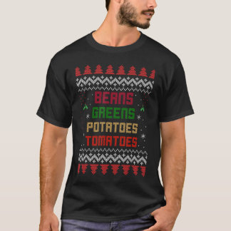 T-shirt Haricots, Verts, Pommes de terre, Tomates ! Thanks